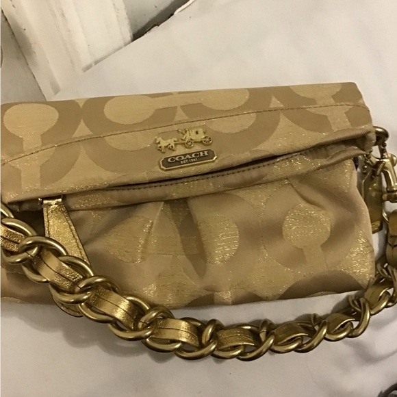 Coach Gold Chain Clutch - Picture 3 of 7